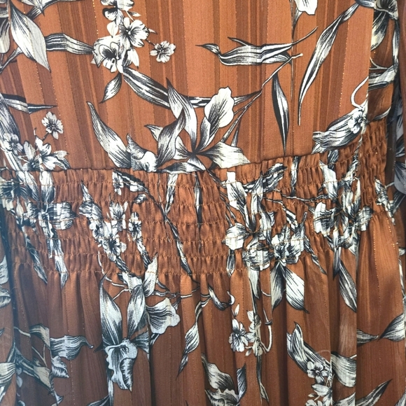 Taylor Floral-Print Fit & Flare Dress - Picture 9 of 10